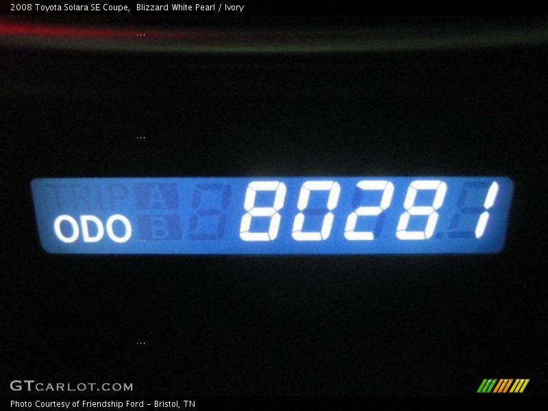 Blizzard White Pearl / Ivory 2008 Toyota Solara SE Coupe