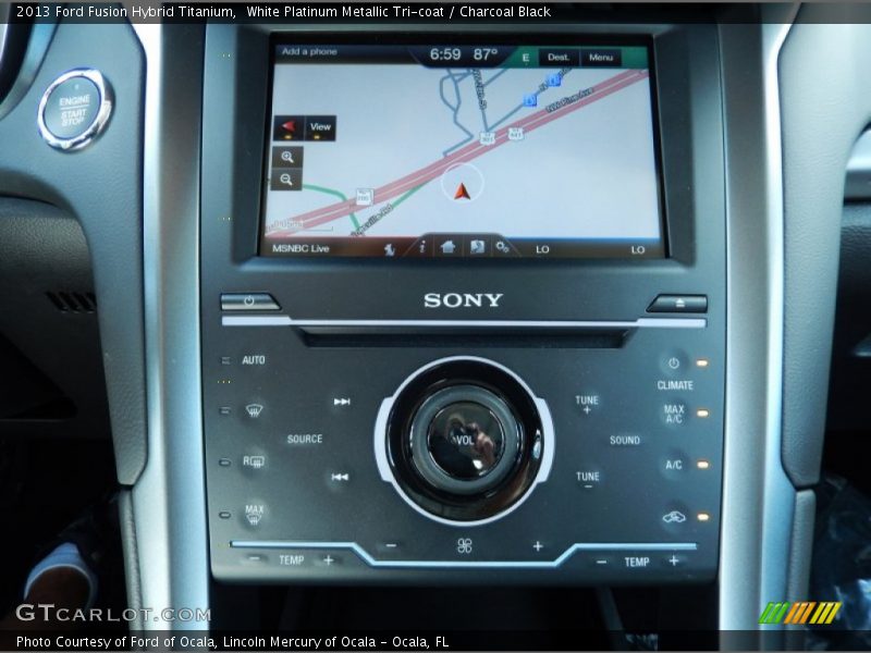 Controls of 2013 Fusion Hybrid Titanium