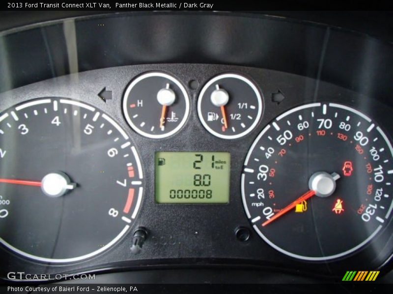 Panther Black Metallic / Dark Gray 2013 Ford Transit Connect XLT Van