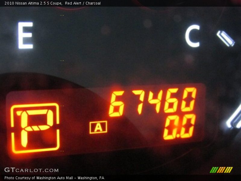 Red Alert / Charcoal 2010 Nissan Altima 2.5 S Coupe