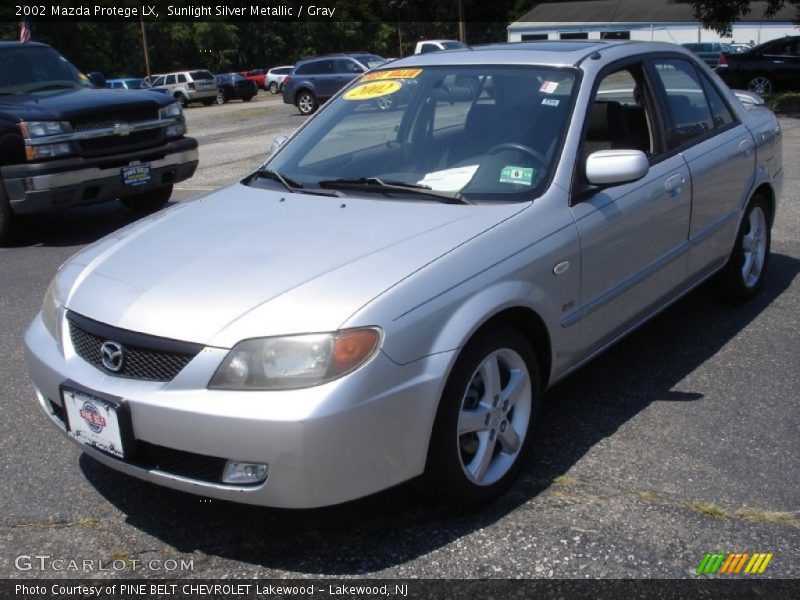 Sunlight Silver Metallic / Gray 2002 Mazda Protege LX