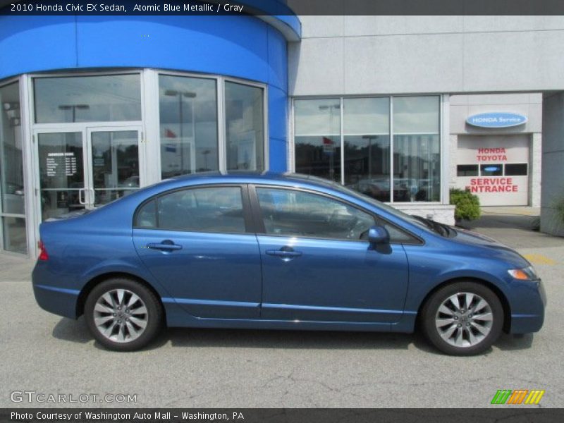 Atomic Blue Metallic / Gray 2010 Honda Civic EX Sedan