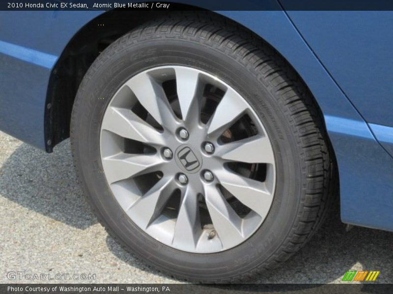 Atomic Blue Metallic / Gray 2010 Honda Civic EX Sedan