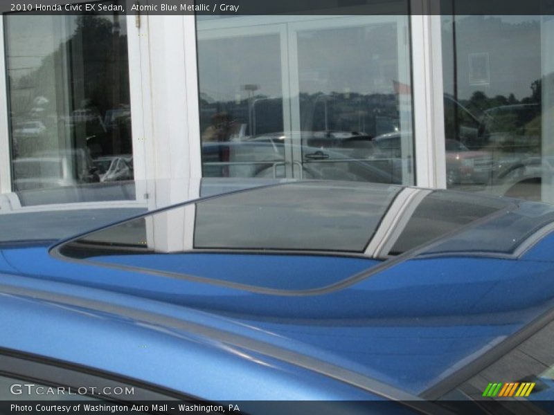 Atomic Blue Metallic / Gray 2010 Honda Civic EX Sedan