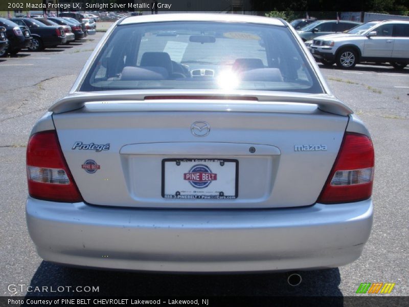 Sunlight Silver Metallic / Gray 2002 Mazda Protege LX