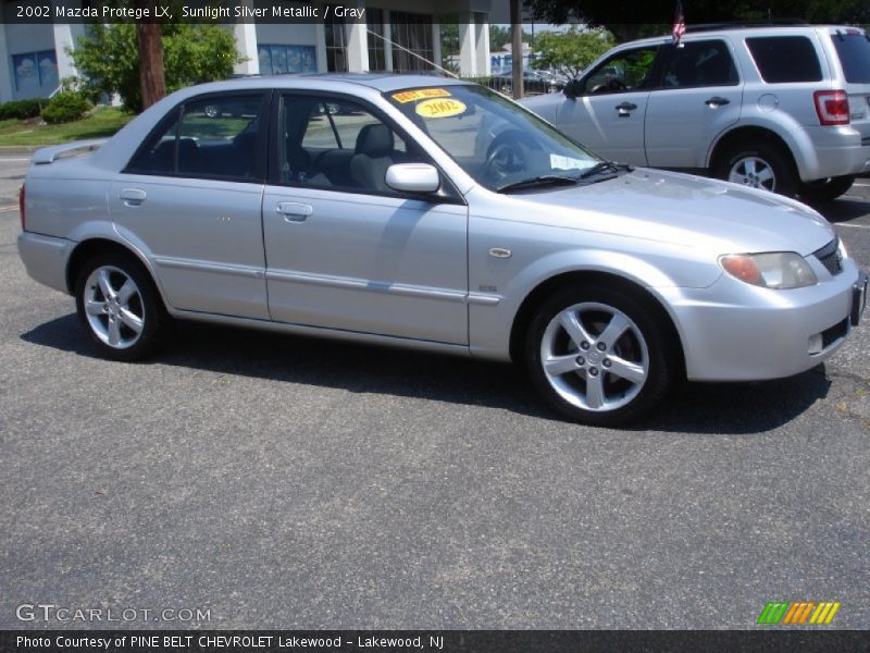 Sunlight Silver Metallic / Gray 2002 Mazda Protege LX