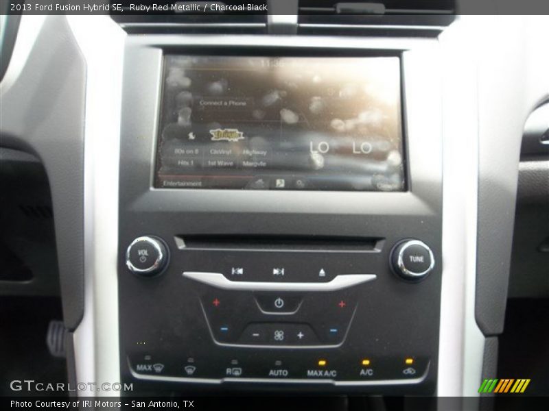 Ruby Red Metallic / Charcoal Black 2013 Ford Fusion Hybrid SE