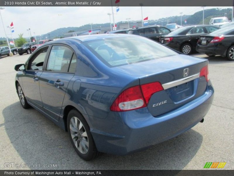Atomic Blue Metallic / Gray 2010 Honda Civic EX Sedan
