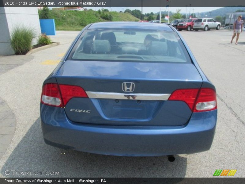 Atomic Blue Metallic / Gray 2010 Honda Civic EX Sedan