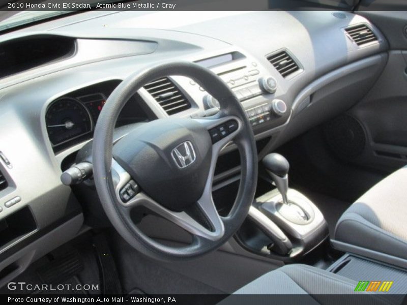 Atomic Blue Metallic / Gray 2010 Honda Civic EX Sedan