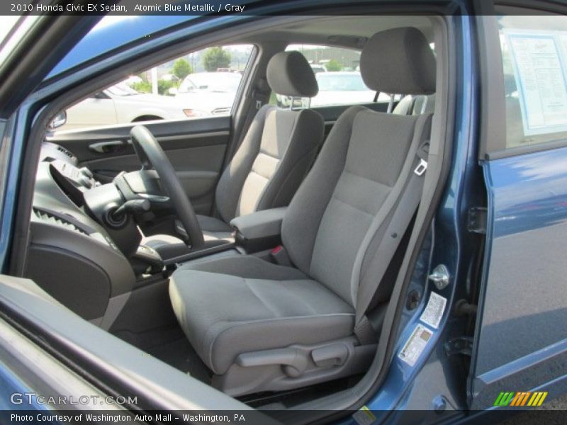 Atomic Blue Metallic / Gray 2010 Honda Civic EX Sedan