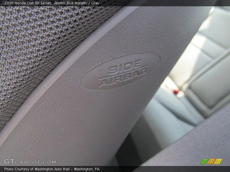 Atomic Blue Metallic / Gray 2010 Honda Civic EX Sedan