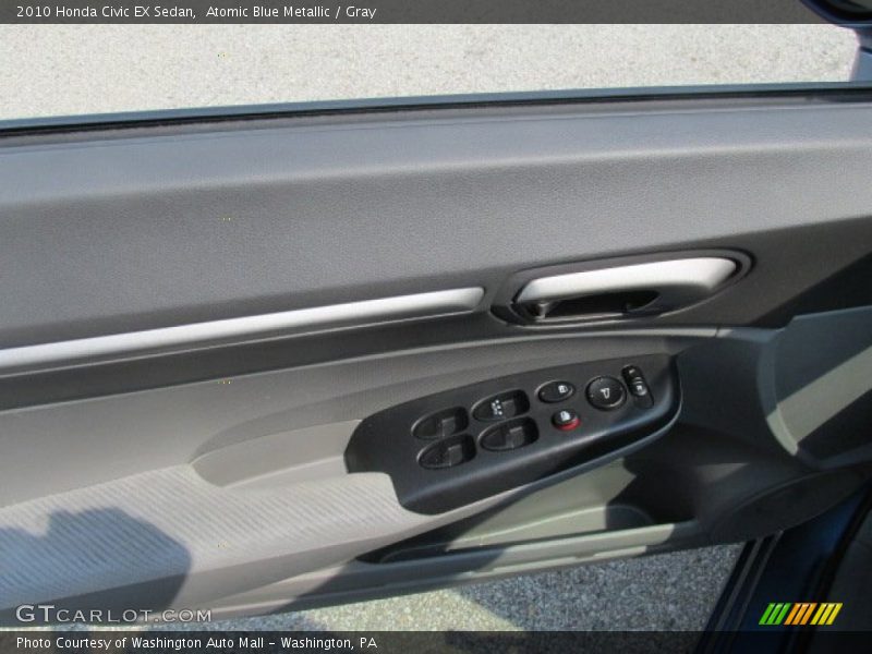 Atomic Blue Metallic / Gray 2010 Honda Civic EX Sedan