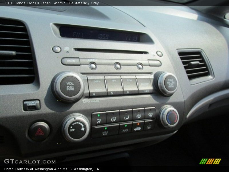 Atomic Blue Metallic / Gray 2010 Honda Civic EX Sedan