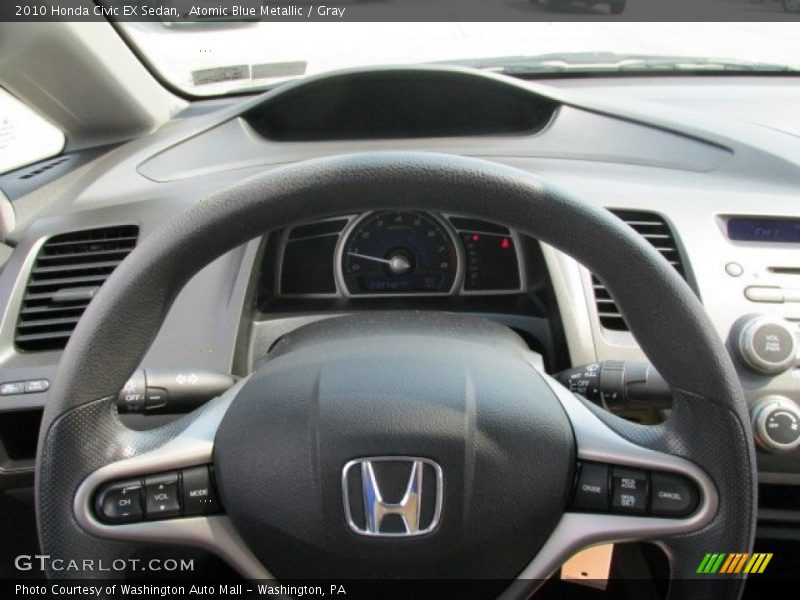 Atomic Blue Metallic / Gray 2010 Honda Civic EX Sedan