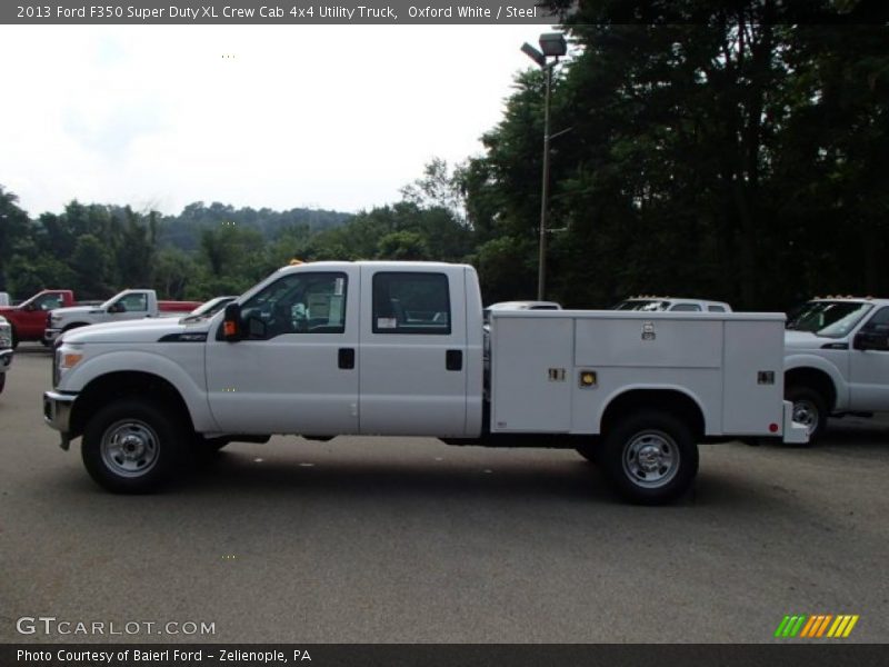Oxford White / Steel 2013 Ford F350 Super Duty XL Crew Cab 4x4 Utility Truck