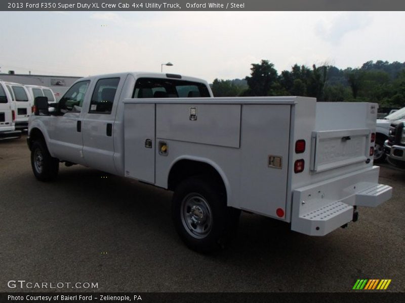 Oxford White / Steel 2013 Ford F350 Super Duty XL Crew Cab 4x4 Utility Truck