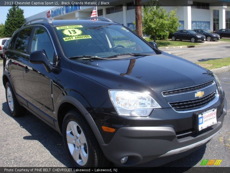 Black Granite Metallic / Black 2013 Chevrolet Captiva Sport LS