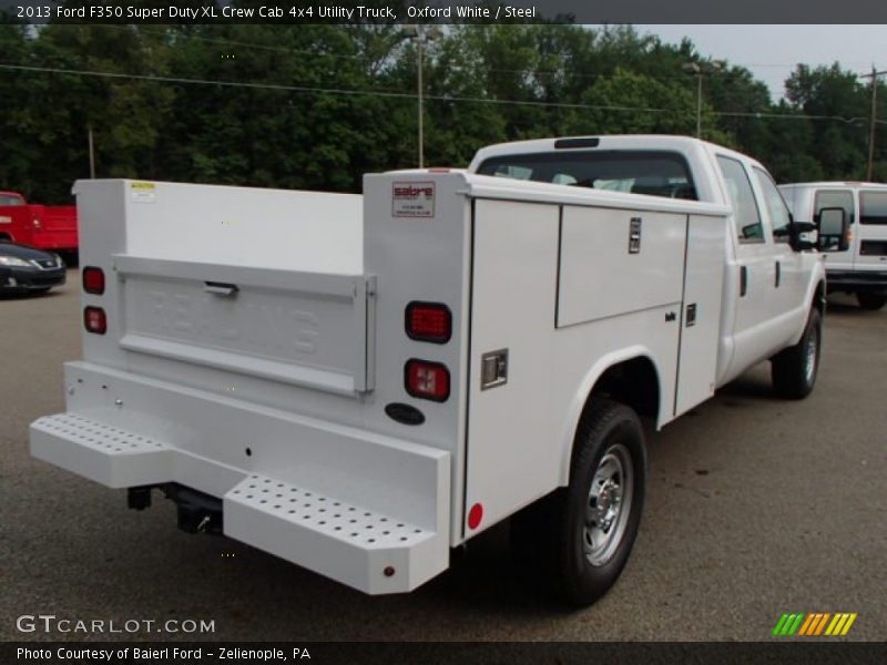  2013 F350 Super Duty XL Crew Cab 4x4 Utility Truck Oxford White