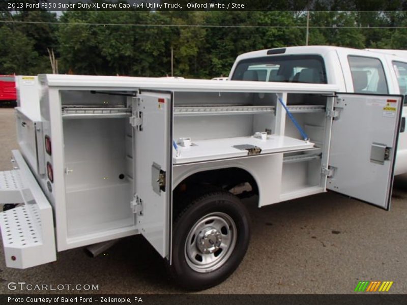 Oxford White / Steel 2013 Ford F350 Super Duty XL Crew Cab 4x4 Utility Truck