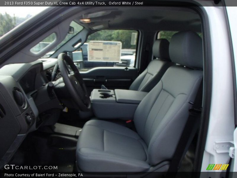 Oxford White / Steel 2013 Ford F350 Super Duty XL Crew Cab 4x4 Utility Truck