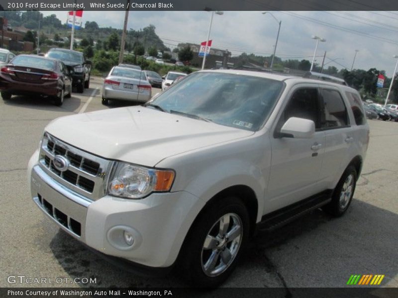 White Suede / Charcoal Black 2010 Ford Escape Limited