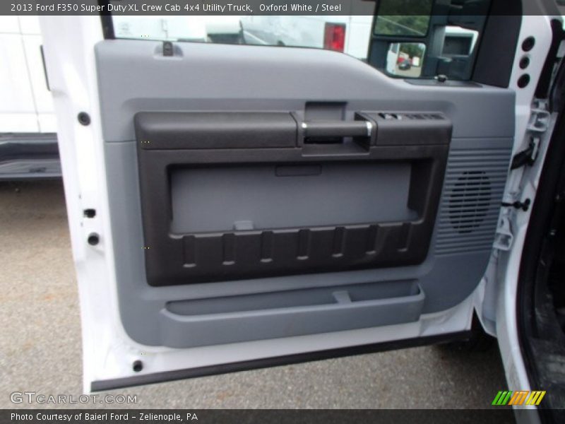 Oxford White / Steel 2013 Ford F350 Super Duty XL Crew Cab 4x4 Utility Truck