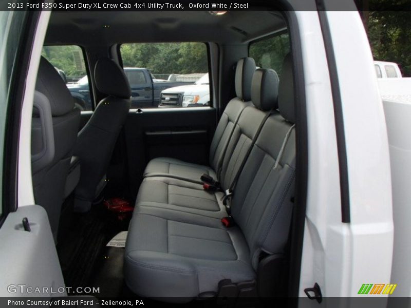 Rear Seat of 2013 F350 Super Duty XL Crew Cab 4x4 Utility Truck