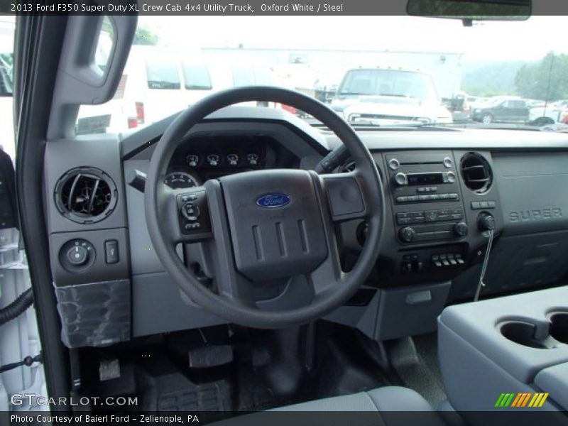 Dashboard of 2013 F350 Super Duty XL Crew Cab 4x4 Utility Truck