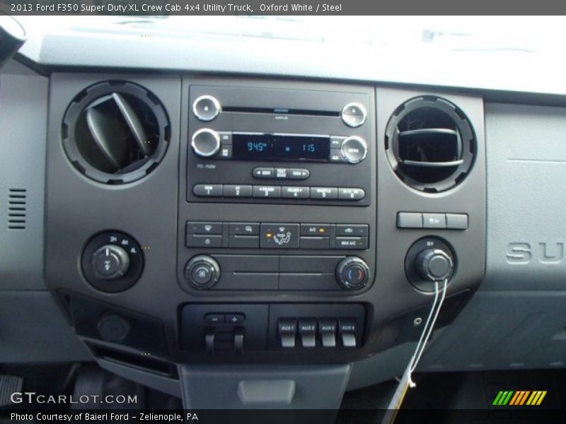 Controls of 2013 F350 Super Duty XL Crew Cab 4x4 Utility Truck