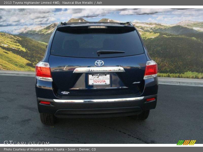 Nautical Blue Metallic / Ash 2013 Toyota Highlander Limited 4WD