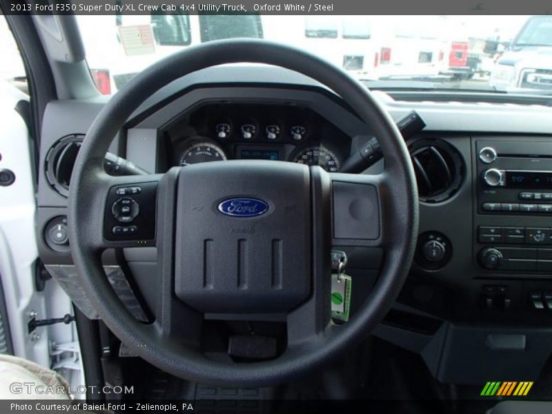  2013 F350 Super Duty XL Crew Cab 4x4 Utility Truck Steering Wheel
