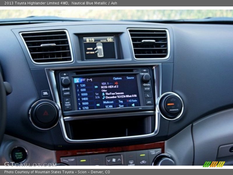 Nautical Blue Metallic / Ash 2013 Toyota Highlander Limited 4WD
