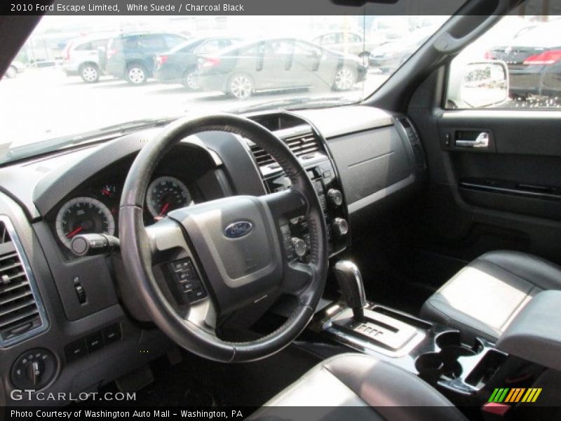 White Suede / Charcoal Black 2010 Ford Escape Limited