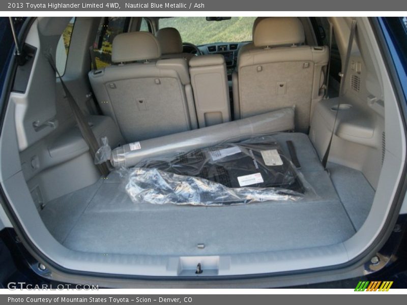 Nautical Blue Metallic / Ash 2013 Toyota Highlander Limited 4WD