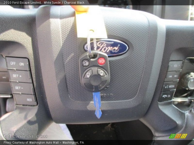 White Suede / Charcoal Black 2010 Ford Escape Limited