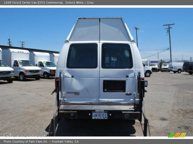 Oxford White / Grey 1998 Ford E Series Van E350 Commercial