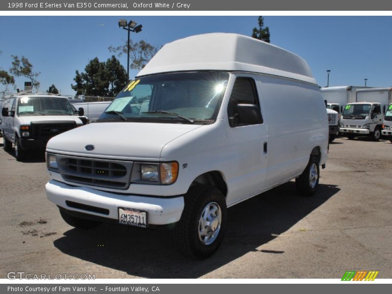Oxford White / Grey 1998 Ford E Series Van E350 Commercial
