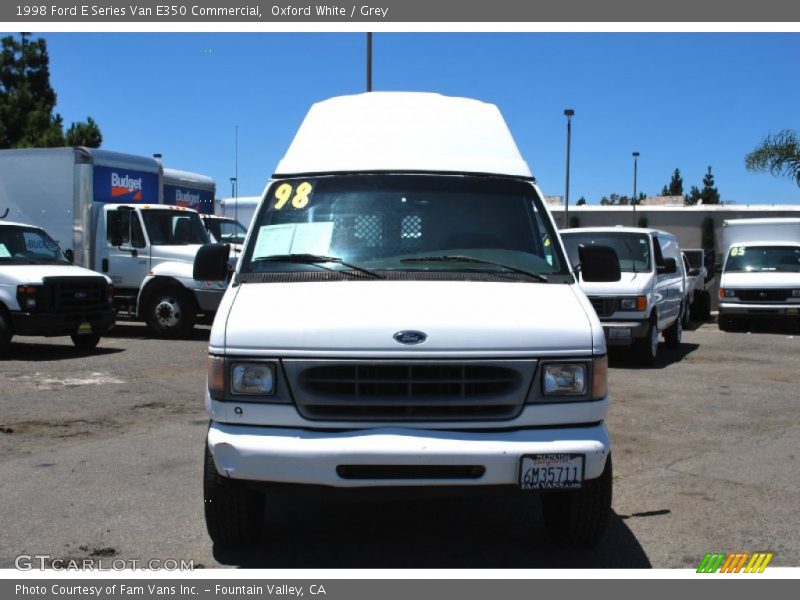 Oxford White / Grey 1998 Ford E Series Van E350 Commercial