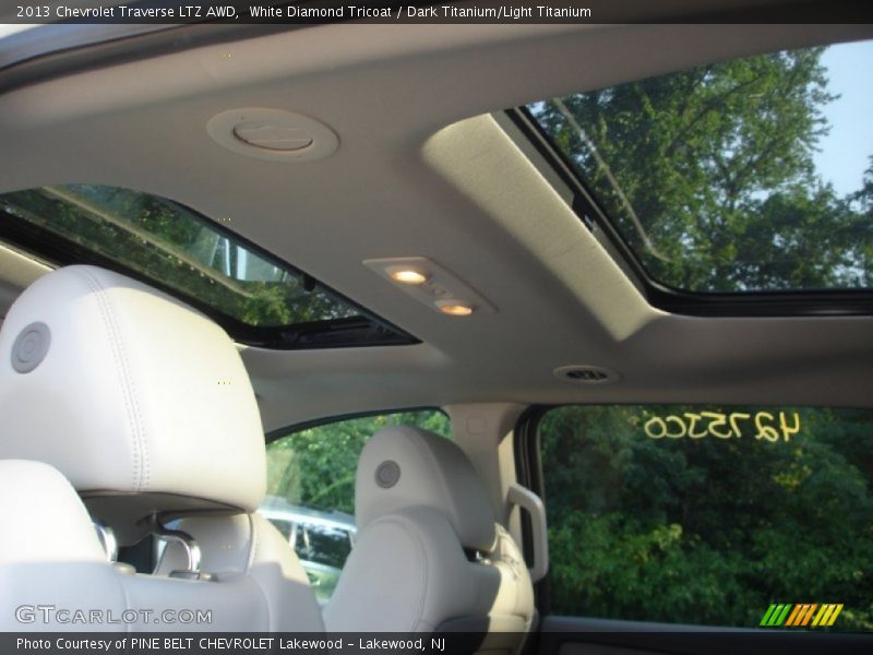 White Diamond Tricoat / Dark Titanium/Light Titanium 2013 Chevrolet Traverse LTZ AWD