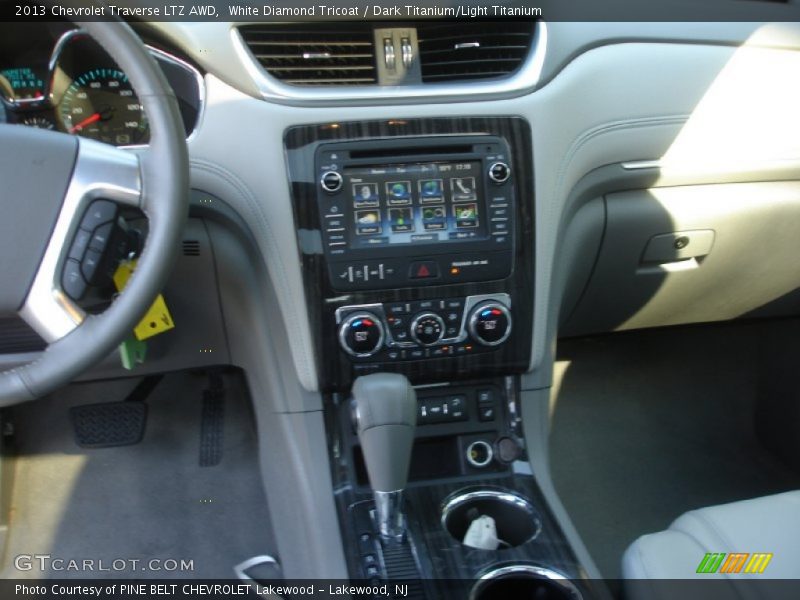 White Diamond Tricoat / Dark Titanium/Light Titanium 2013 Chevrolet Traverse LTZ AWD