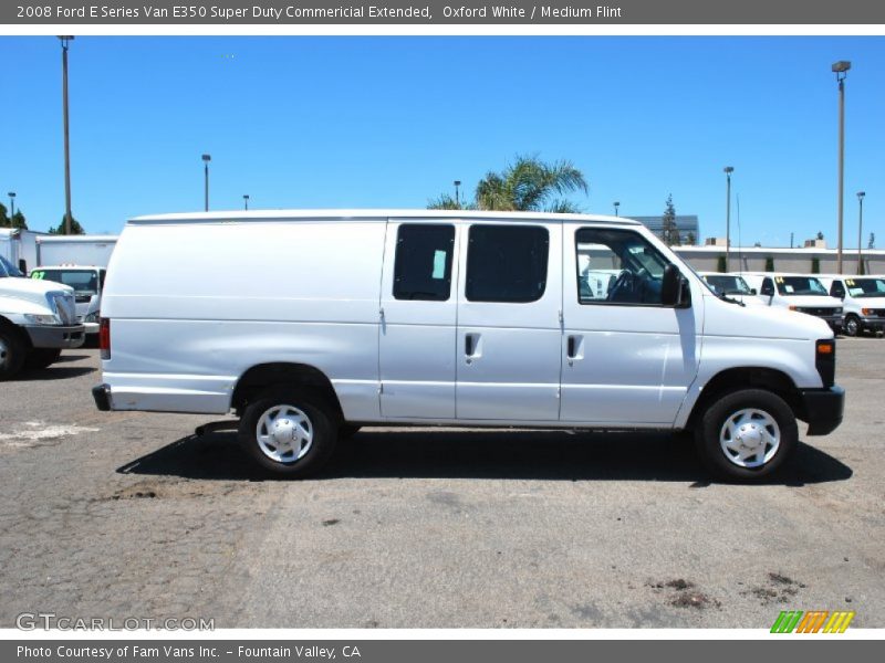 Oxford White / Medium Flint 2008 Ford E Series Van E350 Super Duty Commericial Extended