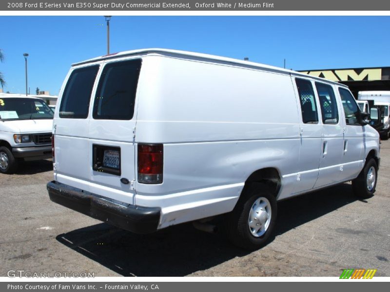 Oxford White / Medium Flint 2008 Ford E Series Van E350 Super Duty Commericial Extended