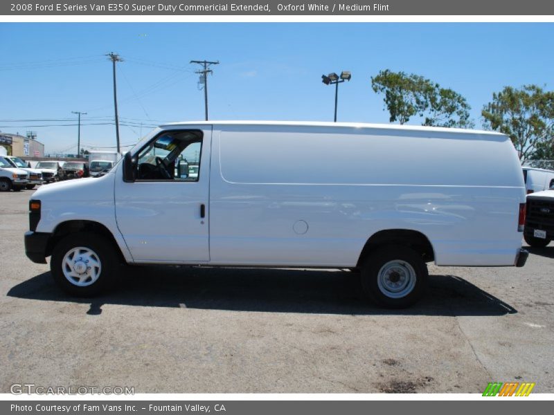 Oxford White / Medium Flint 2008 Ford E Series Van E350 Super Duty Commericial Extended
