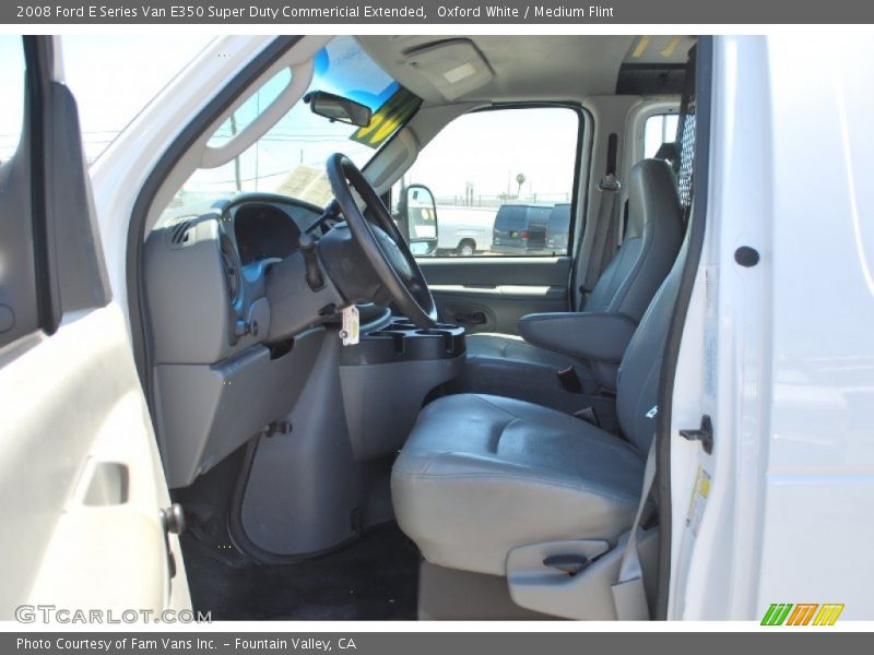 Oxford White / Medium Flint 2008 Ford E Series Van E350 Super Duty Commericial Extended