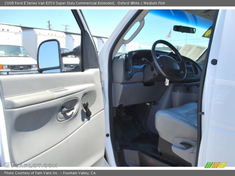 Oxford White / Medium Flint 2008 Ford E Series Van E350 Super Duty Commericial Extended
