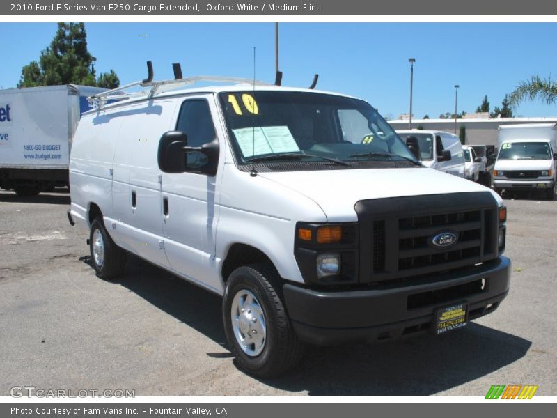 Oxford White / Medium Flint 2010 Ford E Series Van E250 Cargo Extended