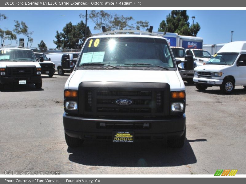 Oxford White / Medium Flint 2010 Ford E Series Van E250 Cargo Extended