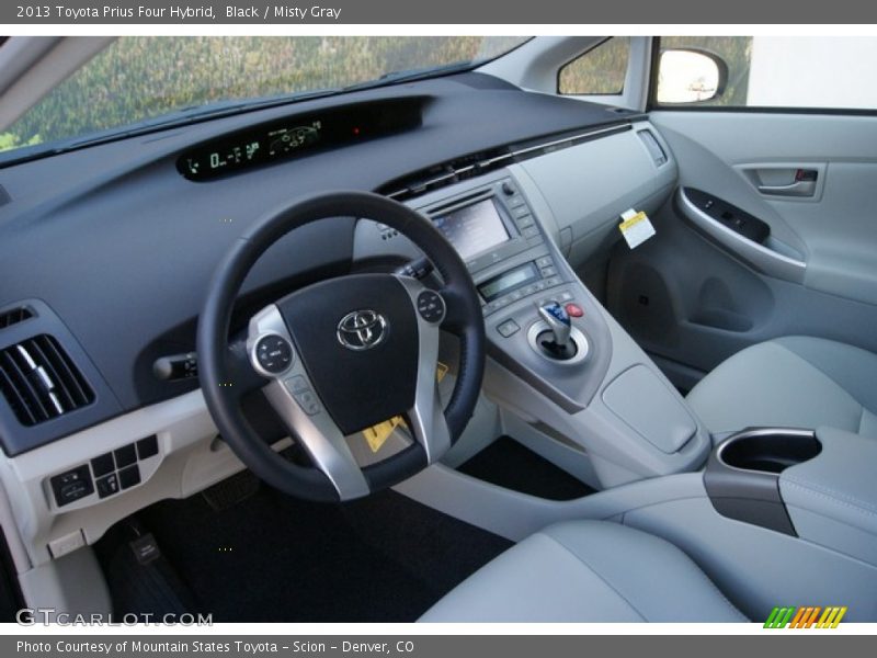 Black / Misty Gray 2013 Toyota Prius Four Hybrid