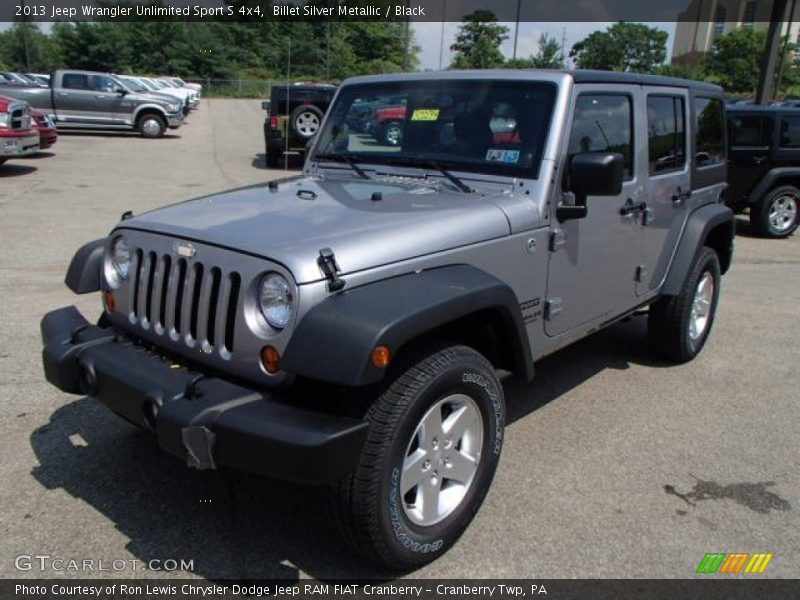 Billet Silver Metallic / Black 2013 Jeep Wrangler Unlimited Sport S 4x4